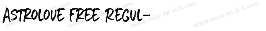 Astrolove Free Regul字体转换
